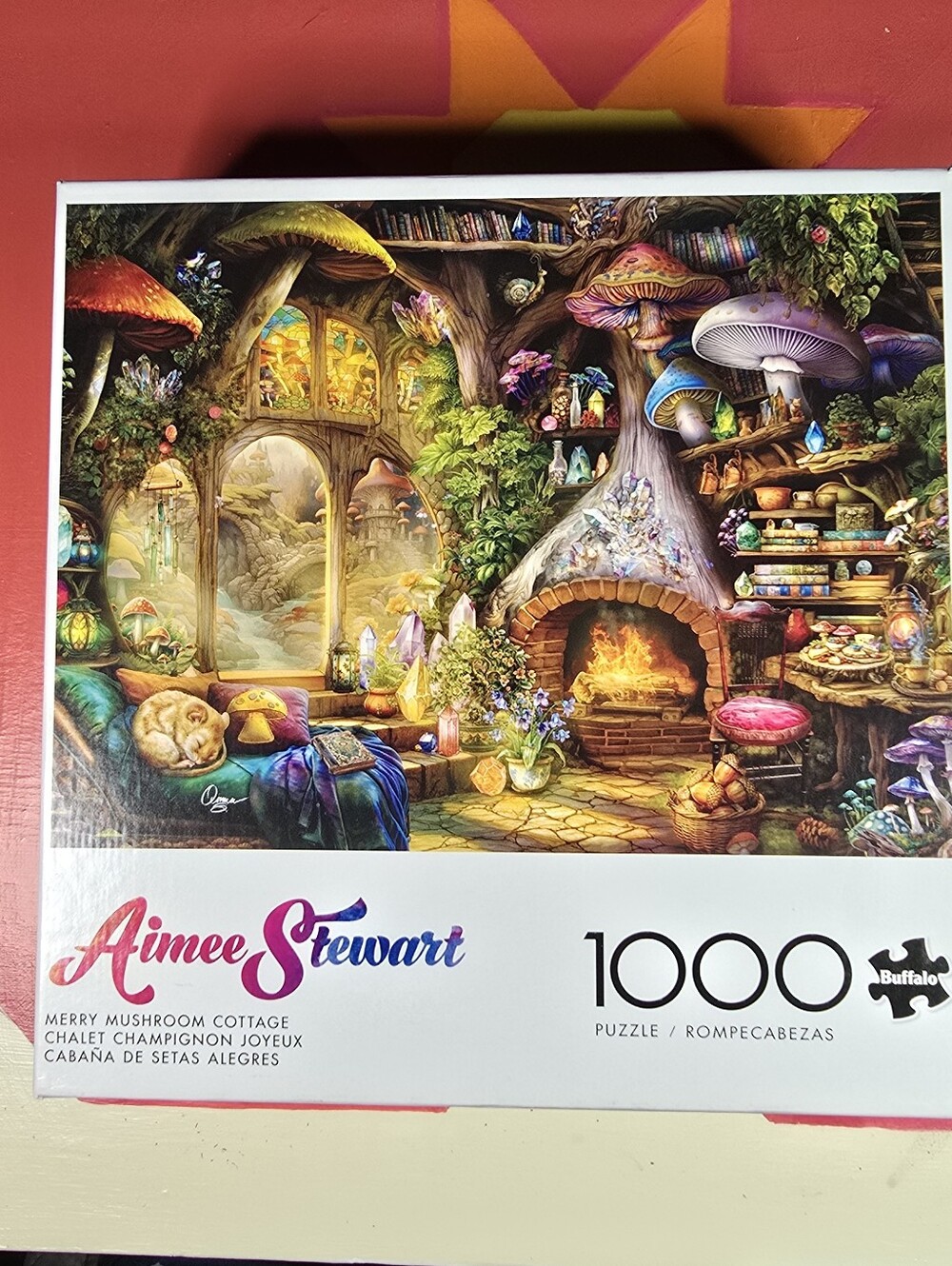 🧩ALL PUZZLES 2/$16🧩Merry Mushroom Cottage 1000-Piece Puzzle - Aimee Stewart - Picture 2 of 3